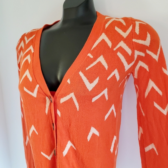 MADEWELL Wallace Orange Seabird Cardigan XS - Picture 6 of 9